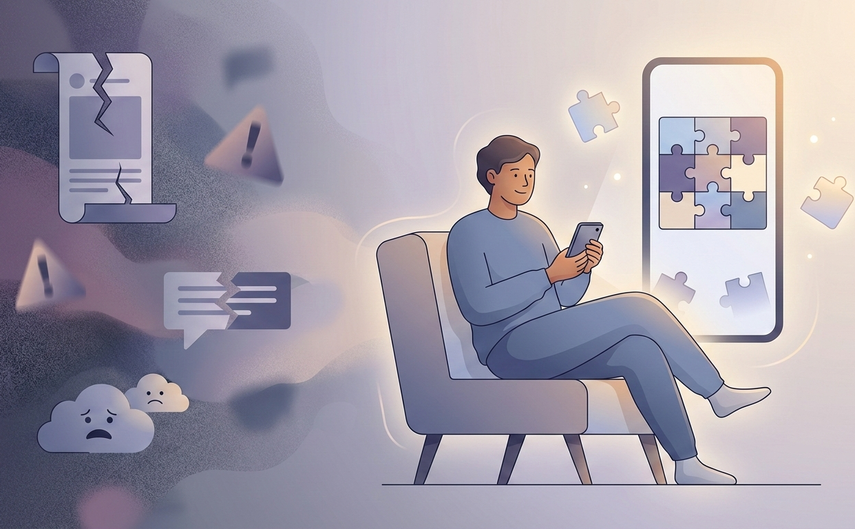 How to Prevent Doomscrolling with Puzzle Apps: Science-Backed Mental Health Solution